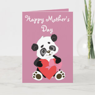 Happy Moederdag Panda Kaart