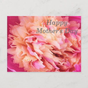 Happy Moederdag Peony Briefkaart