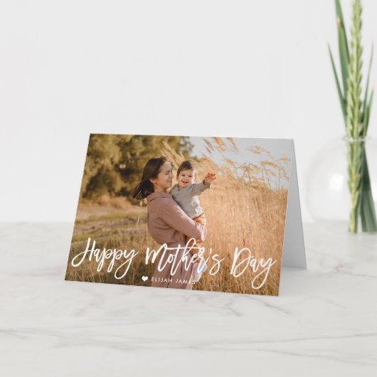 Happy Moederdag Photo Overlay Kaart (Voorkant)