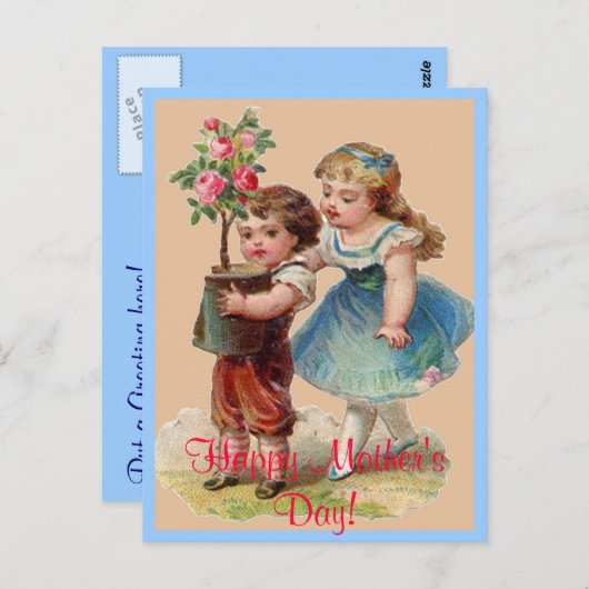  Happy Moederdag Post Kaart (Voorkant / Achterkant)