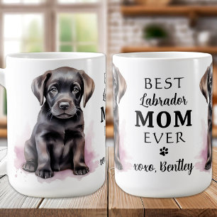 Happy Moederdag Puppy Black Lab Koffiemok