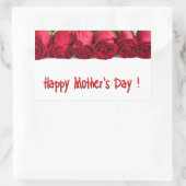 Happy Moederdag Rechthoekige Sticker (Tas)