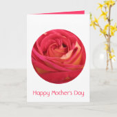 Happy Moederdag Red Rose - Wenskaarten Kaart (Gele Bloem)