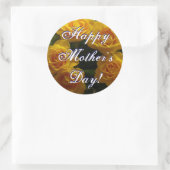 Happy Moederdag Red Roses Ronde Sticker (Tas)