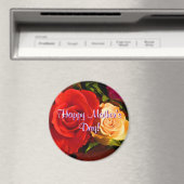 Happy Moederdag Red Yellow Roses Magneet (Insitu (Vaatwasser))