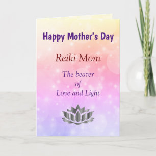 Happy Moederdag Reiki-kaart voor mama Kaart