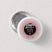 Happy moederdag ronde button 3,2 cm (Voorkant /achterkant)