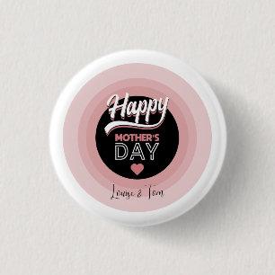 Happy moederdag ronde button 3,2 cm