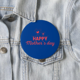 Happy Moederdag Ronde Button 4,0 Cm