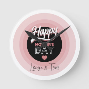 Happy moederdag ronde klok