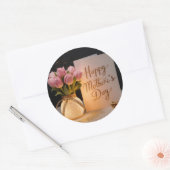Happy Moederdag Ronde Sticker (Envelop)