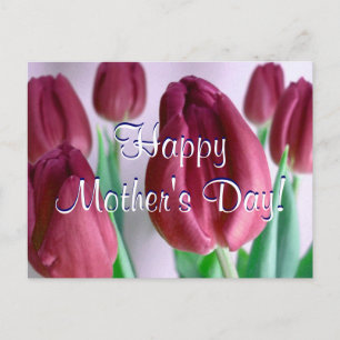 Happy Moederdag Rosey Tulips Briefkaart