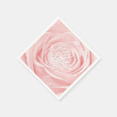 Happy Moederdag roze Rose Abstracte Foto Servet (Hoek)