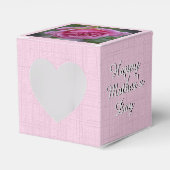 Happy Moederdag - Roze roze roze - Tekst Bedankdoosjes (Voorkant Zijde)