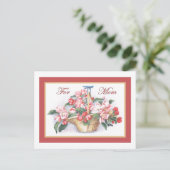 Happy Moederdag Rozen Briefkaart (Staand voorkant)