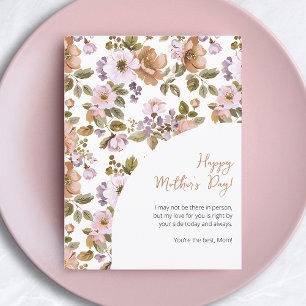 Happy Moederdag Script Schattige Bloemen Beste Mam Feestdagenkaart