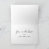 Happy Moederdag Script Typography Photo Holiday Feestdagen Kaart (Binnen)