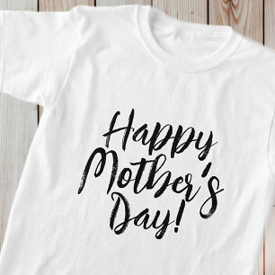 Happy Moederdag Simple Modern Typografie T-shirt