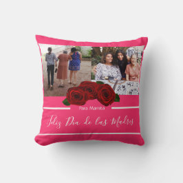 Happy Moederdag Spanish Red Roses Moederdag Kussen