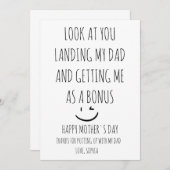 Happy Moederdag Step mama Bedankkaart (Voorkant / Achterkant)