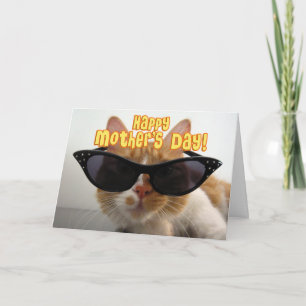 Happy Moederdag - Stepmama Cool Cat Kaart