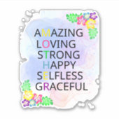 Happy Moederdag Sticker (Voorkant)