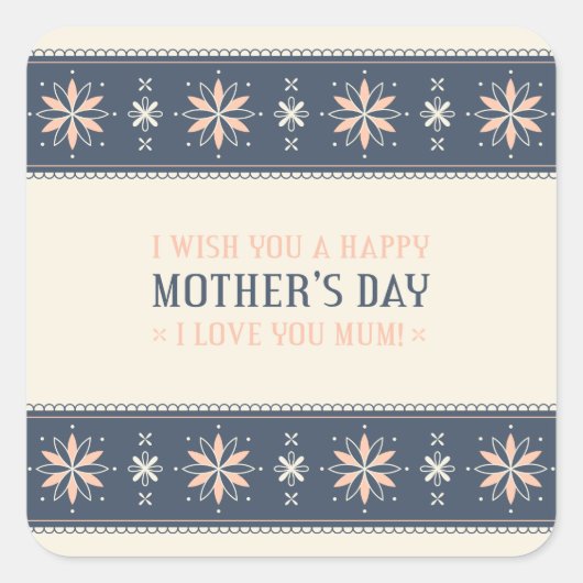  Happy Moederdag | STICKER (Voorkant)