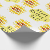 Happy Moederdag Sunflower Gift Wrap Cadeaupapier (Hoek)