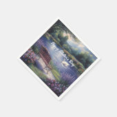 Happy Moederdag Swan Bench Lake Servet (Hoek)