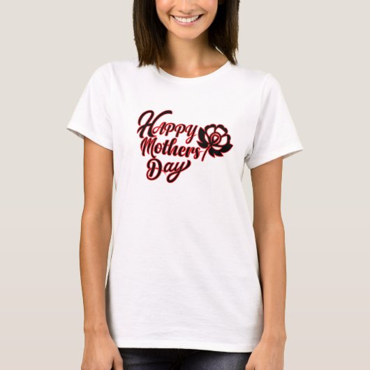Happy moederdag t-shirt (Voorkant)