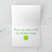 Happy Moederdag Tennis Mom Kaart (Binnen)