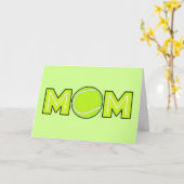 Happy Moederdag Tennis Mom Kaart (Gele Bloem)