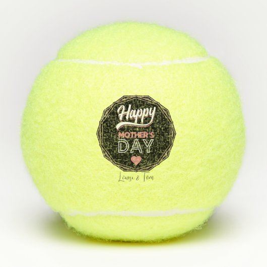 Happy moederdag tennisballen (Voorkant)