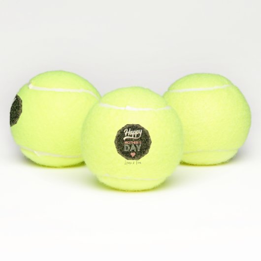 Happy moederdag tennisballen (Multi)
