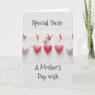 HAPPY MOEDERDAG **TWIN** MOEDERDAG KAART