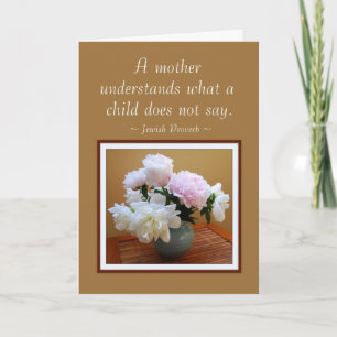 Happy Moederdag van Daughter Peonies Kaart
