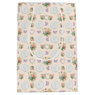 Happy Moederdag Vanille Cream Medium Cadeauzakje