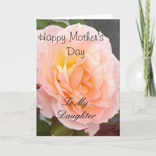 Happy Moederdag voor mijn dochter Kaart (Voorkant)