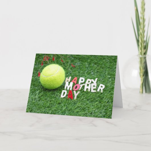Happy Moederdag voor tennisser Kaart (Voorkant)