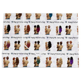 Happy Moederdag Waterverf afdrukken Grote Cadeaus Groot Cadeauzakje