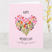 "Happy Moederdag"-Waterverf Bloedzool Kaart (Gele Bloem)