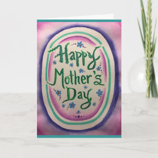 Happy Moederdag Waterverf II Bedankkaart