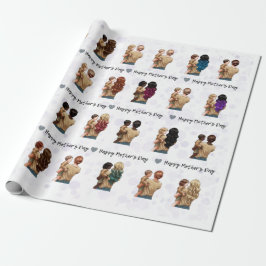 Happy Moederdag Waterverf Mam Wrapping Paper Cadeaupapier