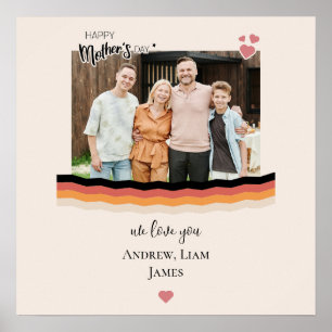 Happy moederdag, we houden van je poster