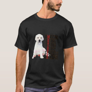 Happy Moederdag White Labrador Dog mama Dog Moth T-shirt