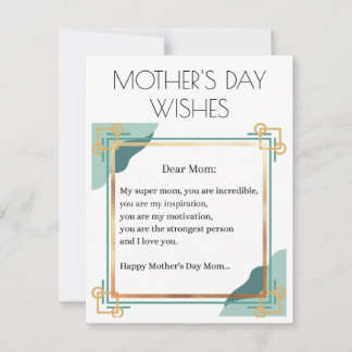 HAPPY MOEDERDAG WISHESE VOOR MIJN SUPPER MOM KAART