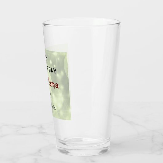 Happy Moederdag Witch Mama design Glas (Links)