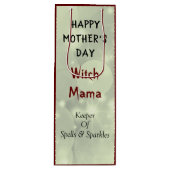 Happy Moederdag Witch Mama design Wijn Cadeautas (Voorkant)