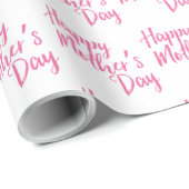 Happy Moederdag word art wrapping papier (Rol Hoek)