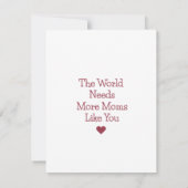 Happy Moederdag Wordle Kaart (Achterkant)